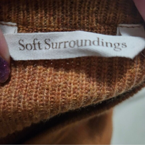 Soft Surroundings Cross Neck Sweater - Picture 4 of 8